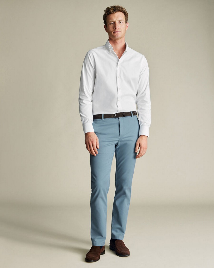 Charles Tyrwhitt Ανδρικό Παντελόνι Chinos Βαμβακερό με Stretch Non-Iron Modern Fit φωτογραφία