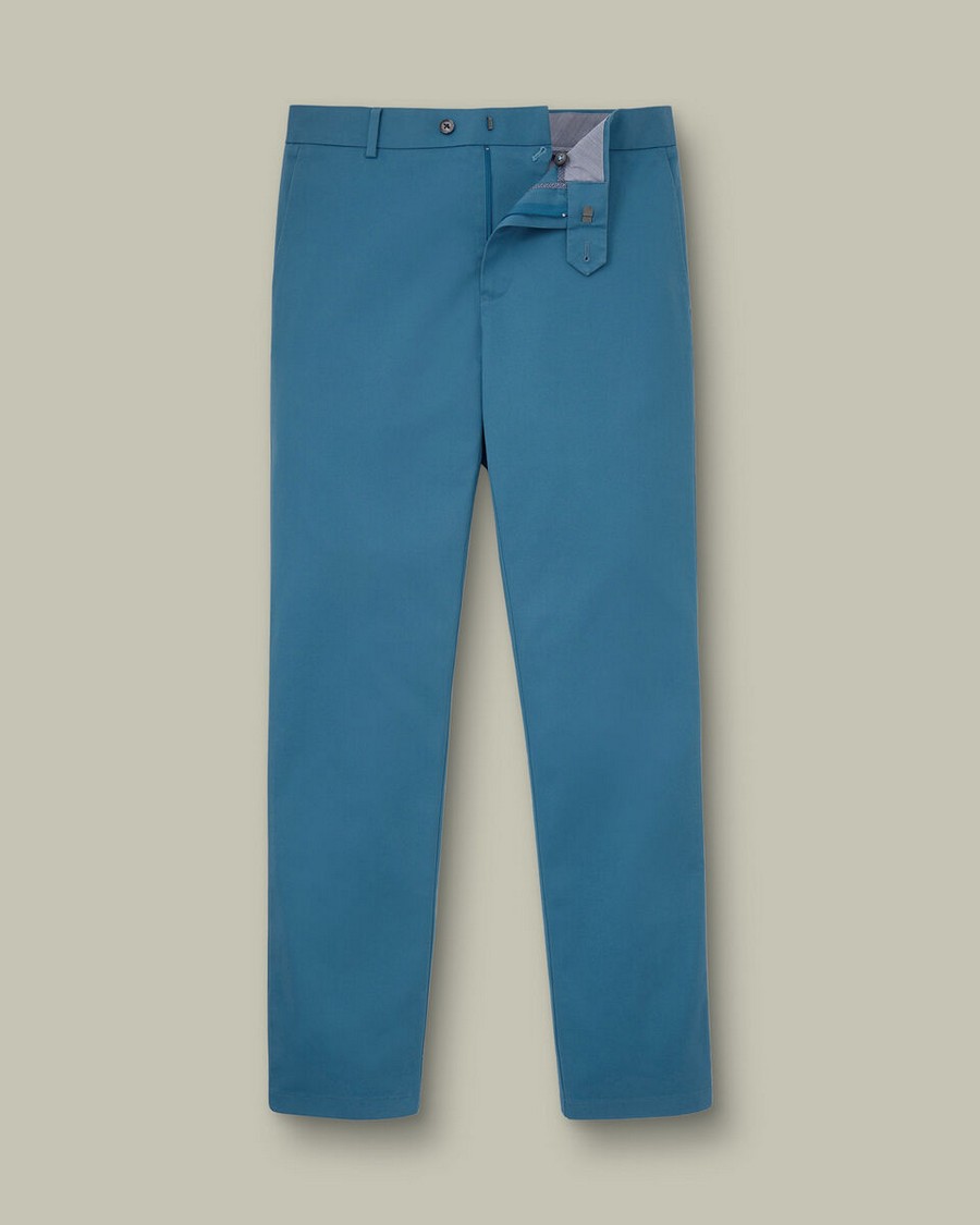 Charles Tyrwhitt Ανδρικό Παντελόνι Chinos Βαμβακερό με Stretch Non-Iron Modern Fit φωτογραφία