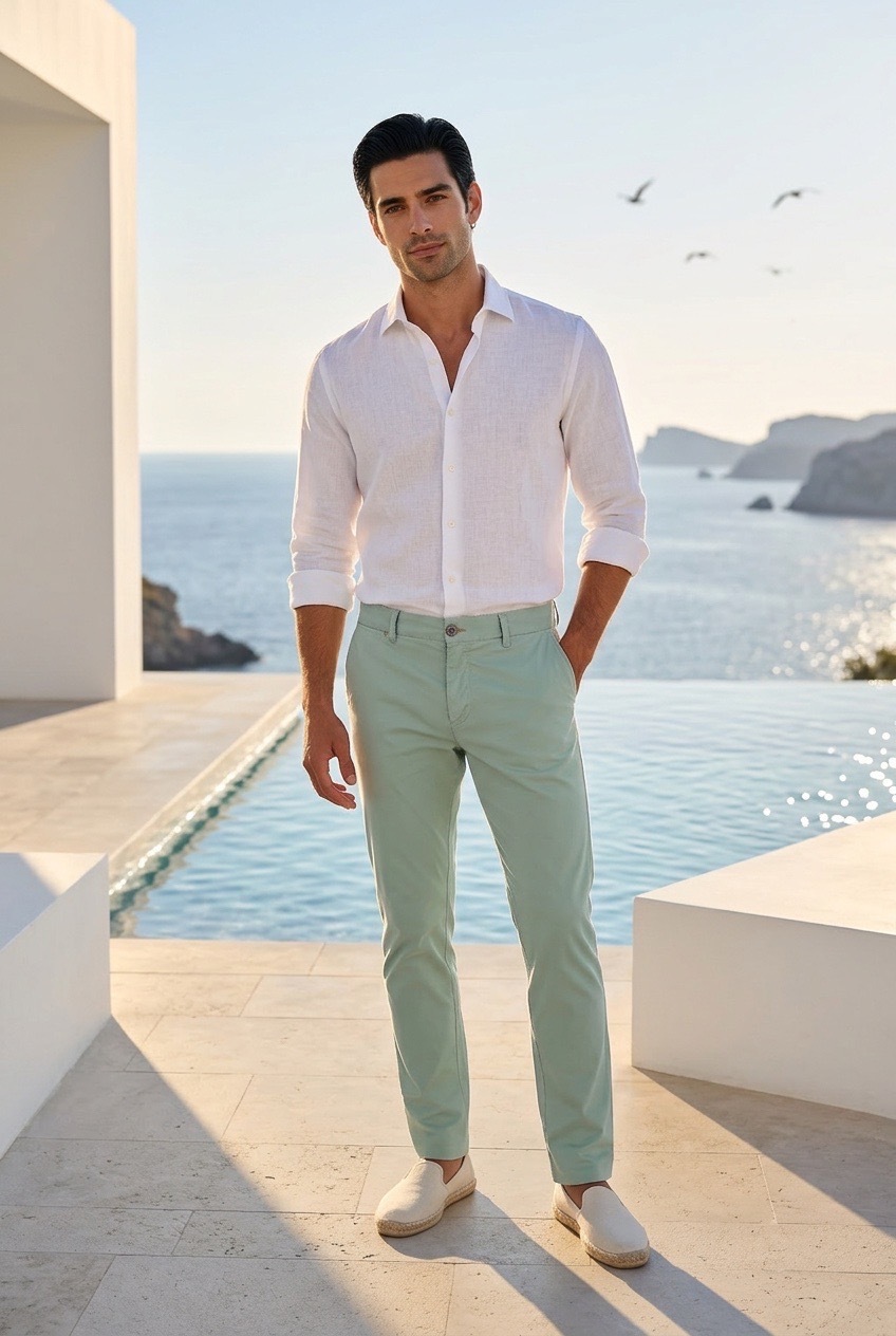 A Fish Named Fred Ανδρικό Παντελόνι Chino Βαμβακερό Slim Fit