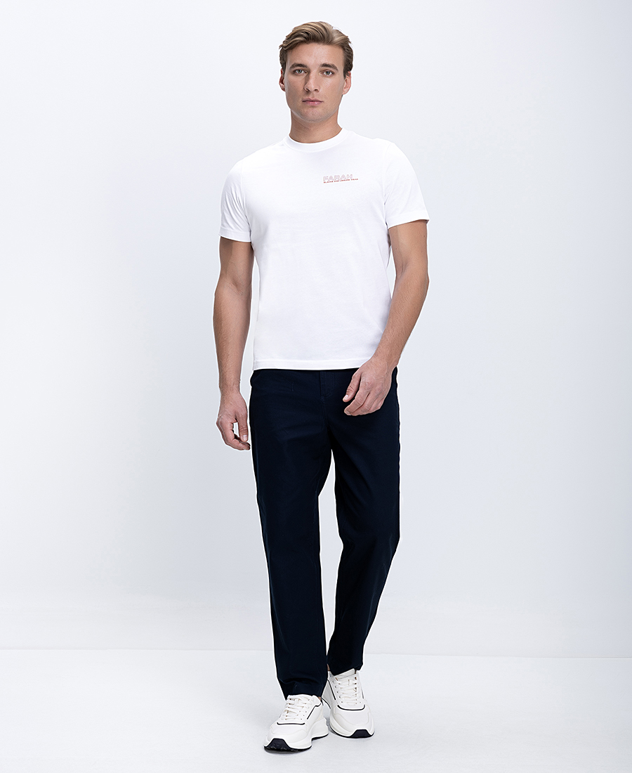 Farah Ανδρικό Παντελόνι Βαμβακερό Πεντάτσεπο Regular Fit