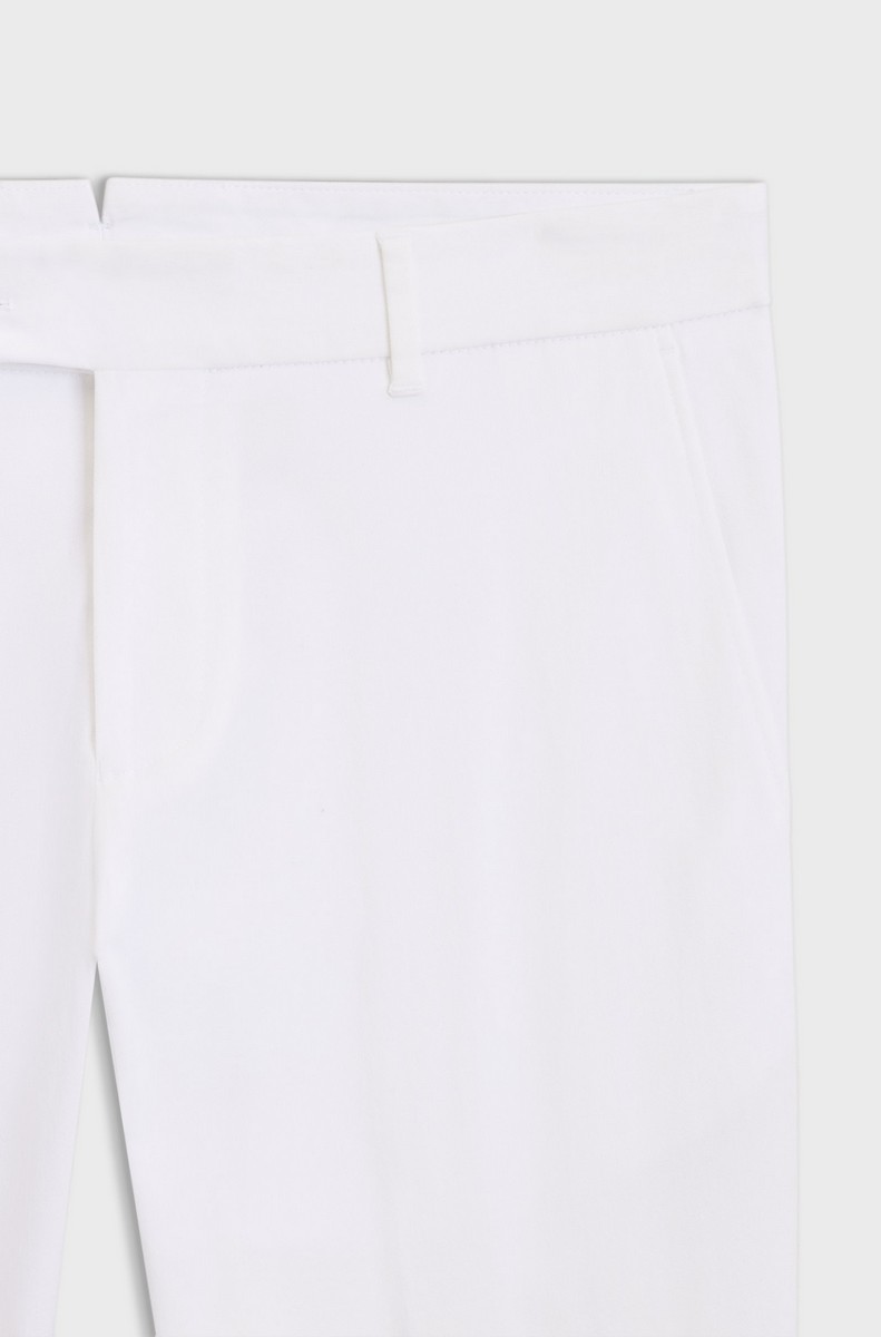 Boss Ανδρικό Παντελόνι Slim Fit Από Βαμβακερό Stretch Με Turned Up Hems φωτογραφία