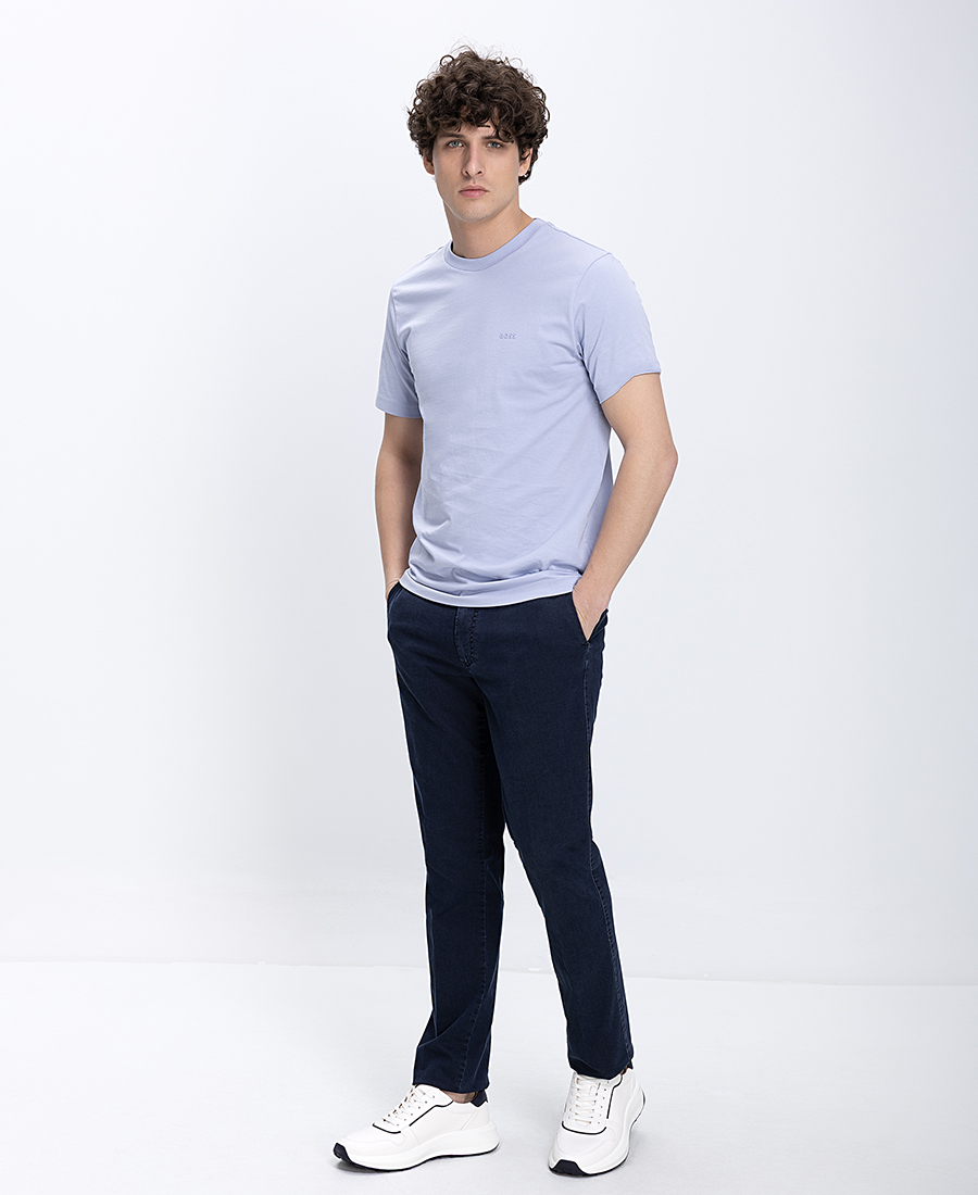 Kaiserhof Ανδρικό Παντελόνι Jean Με Καθαρή Γραμμή Straight Fit