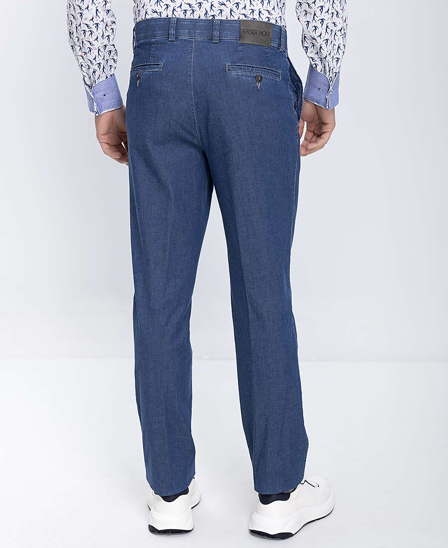 Kaiserhof Ανδρικό Παντελόνι Jean Με Καθαρή Γραμμή Straight Fit φωτογραφία