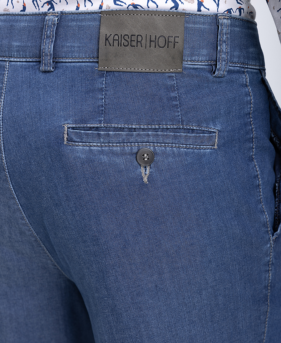 Kaiserhof Ανδρικό Παντελόνι Jean Με Καθαρή Γραμμή Straight Fit φωτογραφία