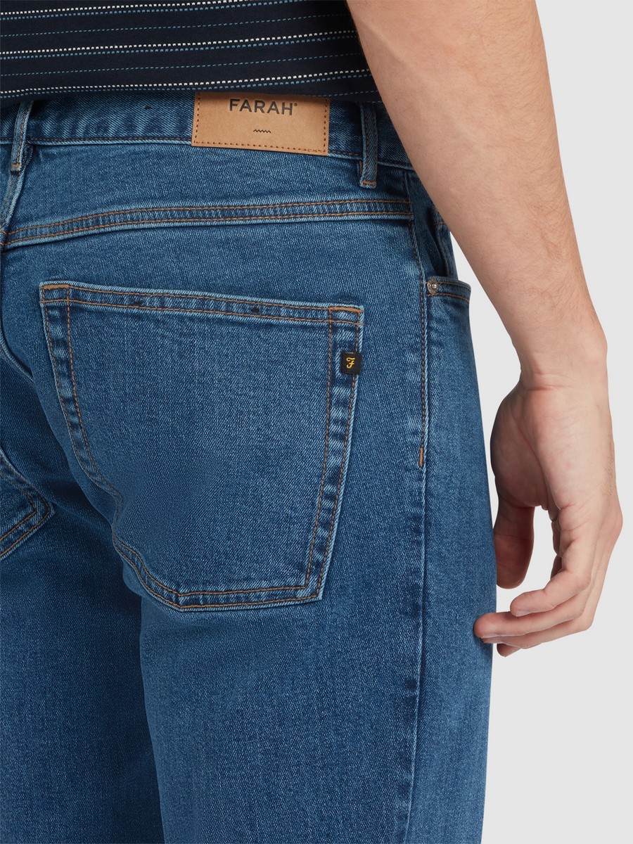 Farah Ανδρικό Τζιν Παντελόνι Slim Fit από Denim φωτογραφία