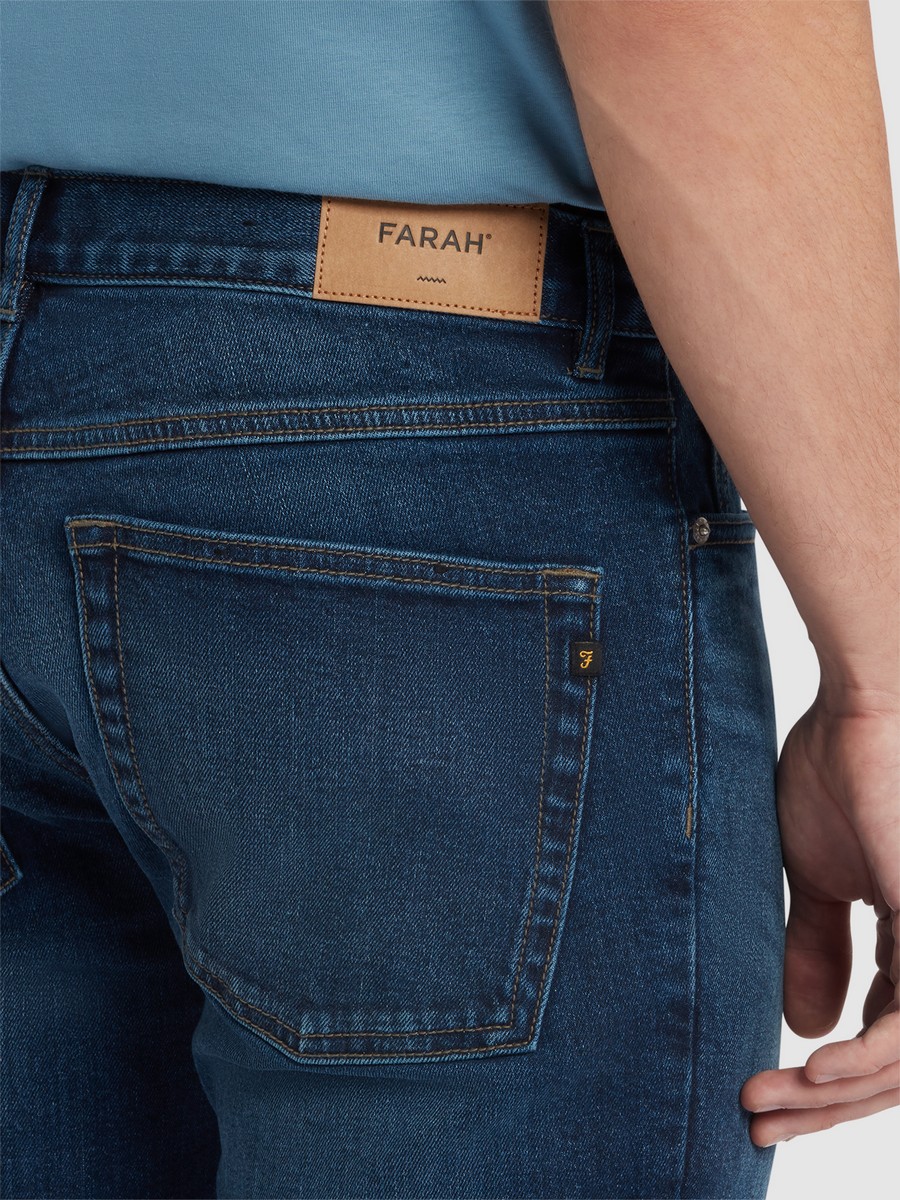 Farah Ανδρικό Τζιν Παντελόνι Slim Fit από Denim φωτογραφία