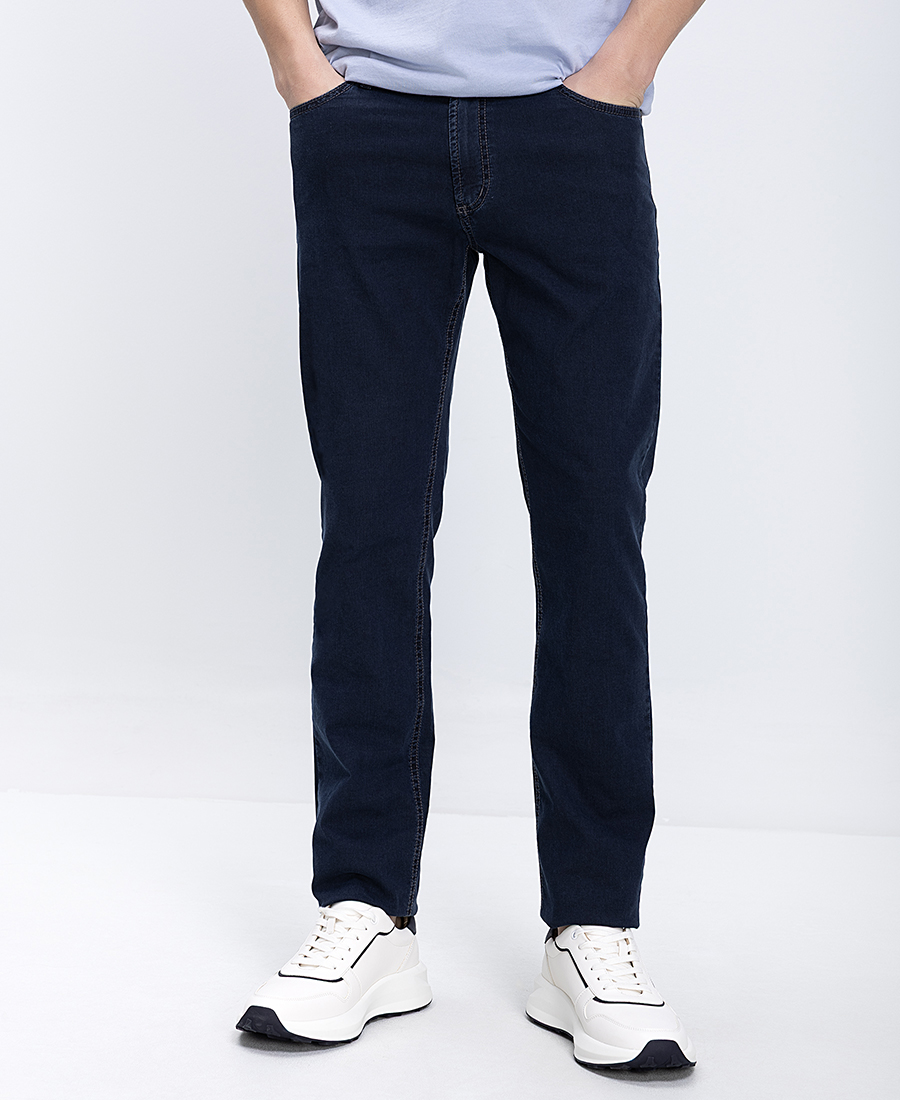 Kaiserhof Ανδρικό Παντελόνι Jean Με Minimal Denim Σχεδίαση Straight Fit