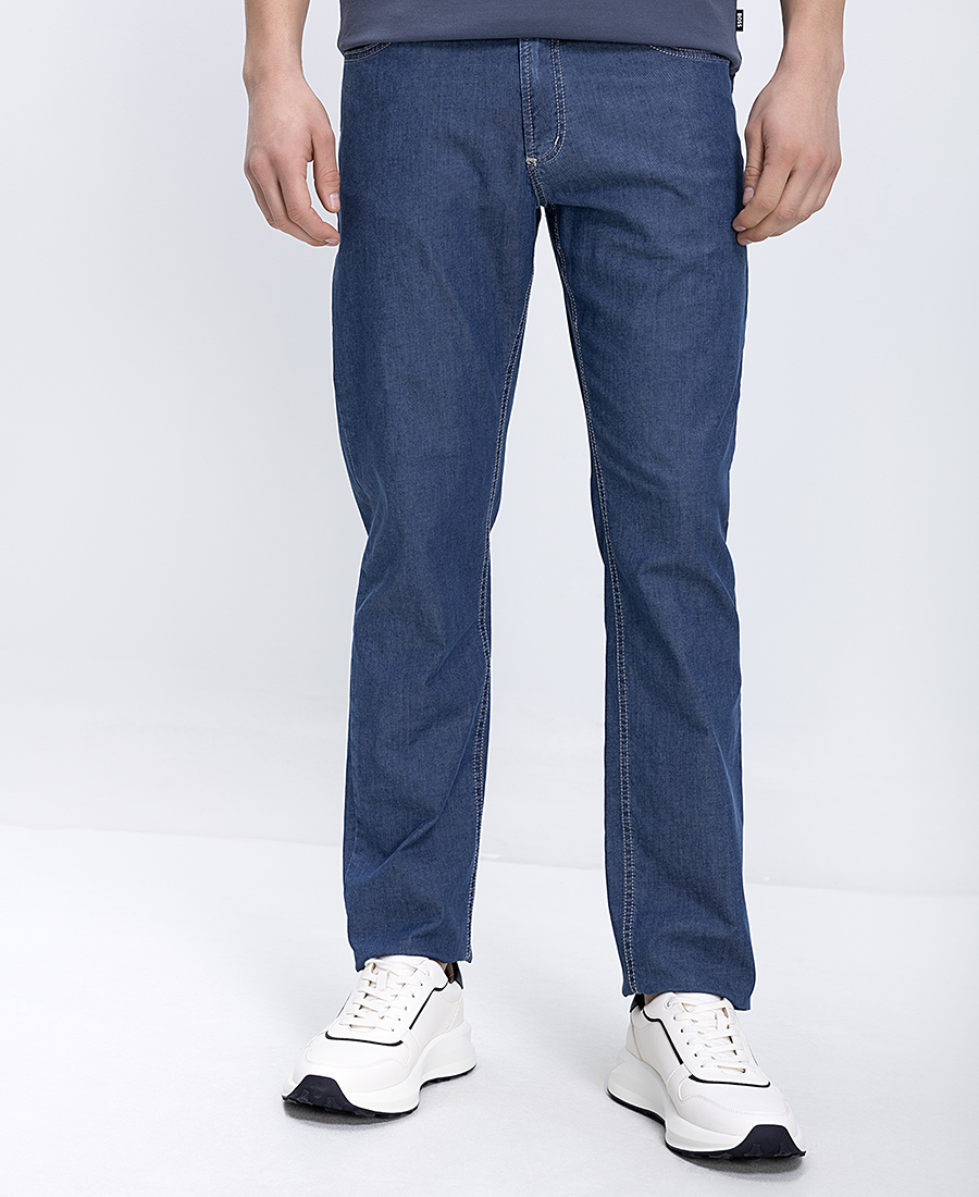 Kaiserhof Ανδρικό Παντελόνι Jean Με Minimal Denim Σχεδίαση Straight Fit φωτογραφία