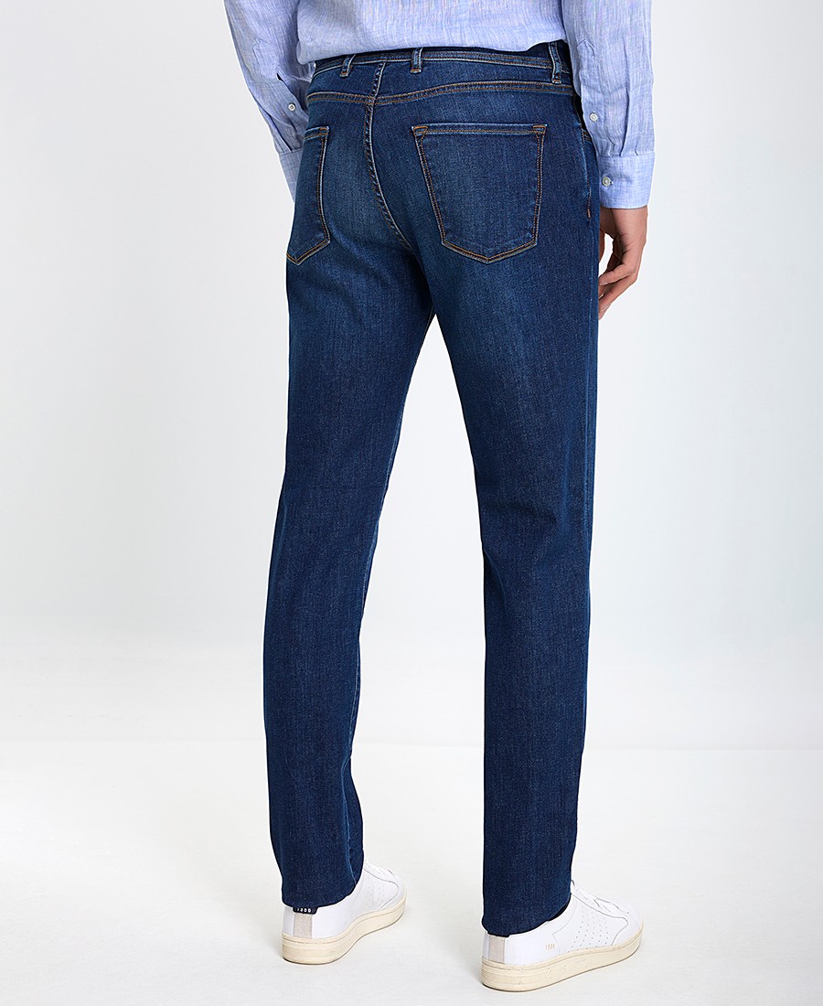 CC Collection Corneliani Ανδρικό Τζιν με Ελαστικότητα Regular Fit σε Μπλε Σκούρο φωτογραφία