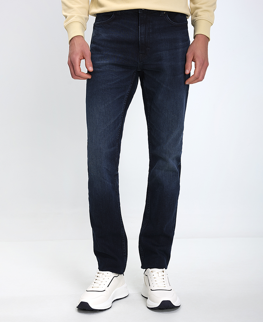 Hugo Hugo Ανδρικό Τζιν Παντελόνι Slim Fit Με Ελαστικότητα Μπλε Σκούρο