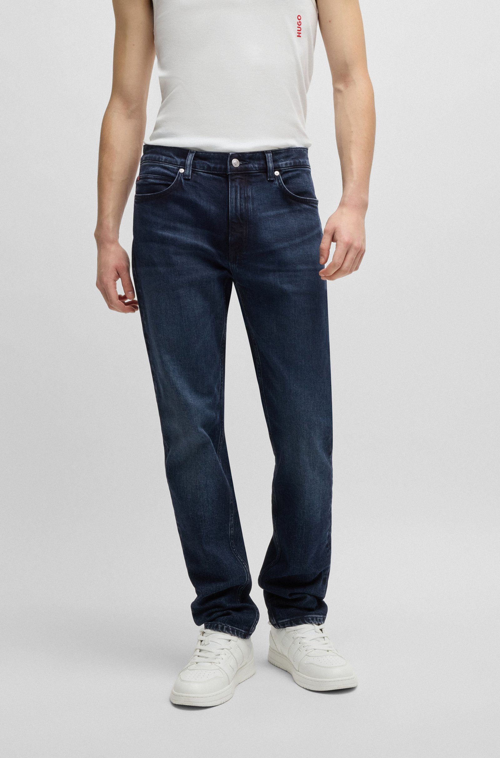 Hugo Hugo Ανδρικό Τζιν Βαμβακερό Slim Fit σε Μπλε