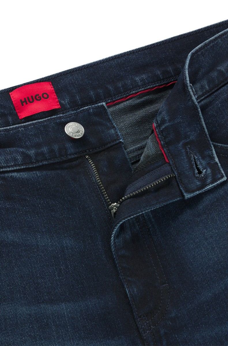 Hugo Ανδρικό Τζιν Βαμβακερό Slim Fit σε Μπλε φωτογραφία