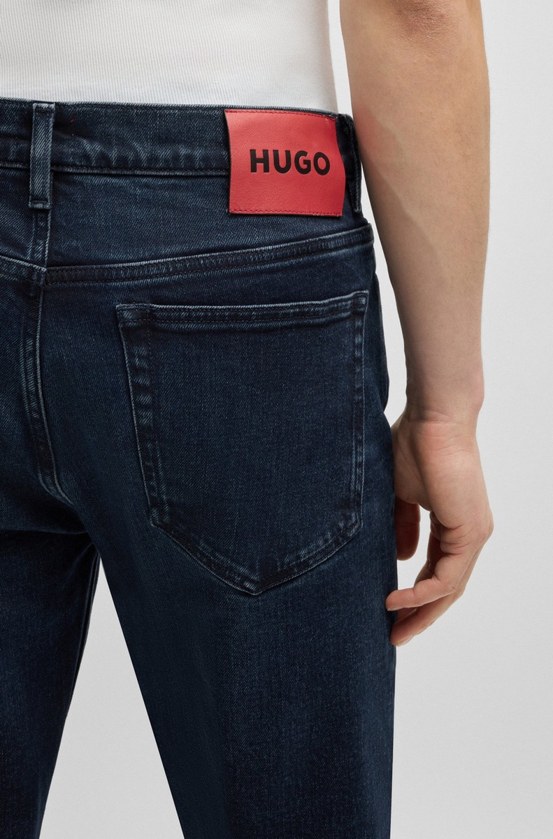 Hugo Ανδρικό Τζιν Βαμβακερό Slim Fit σε Μπλε φωτογραφία