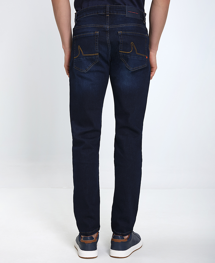 A Fish named Fred Ανδρικό Πεντάτσεπο Τζιν Παντελόνι Slim Fit σε Σκούρο Μπλε φωτογραφία