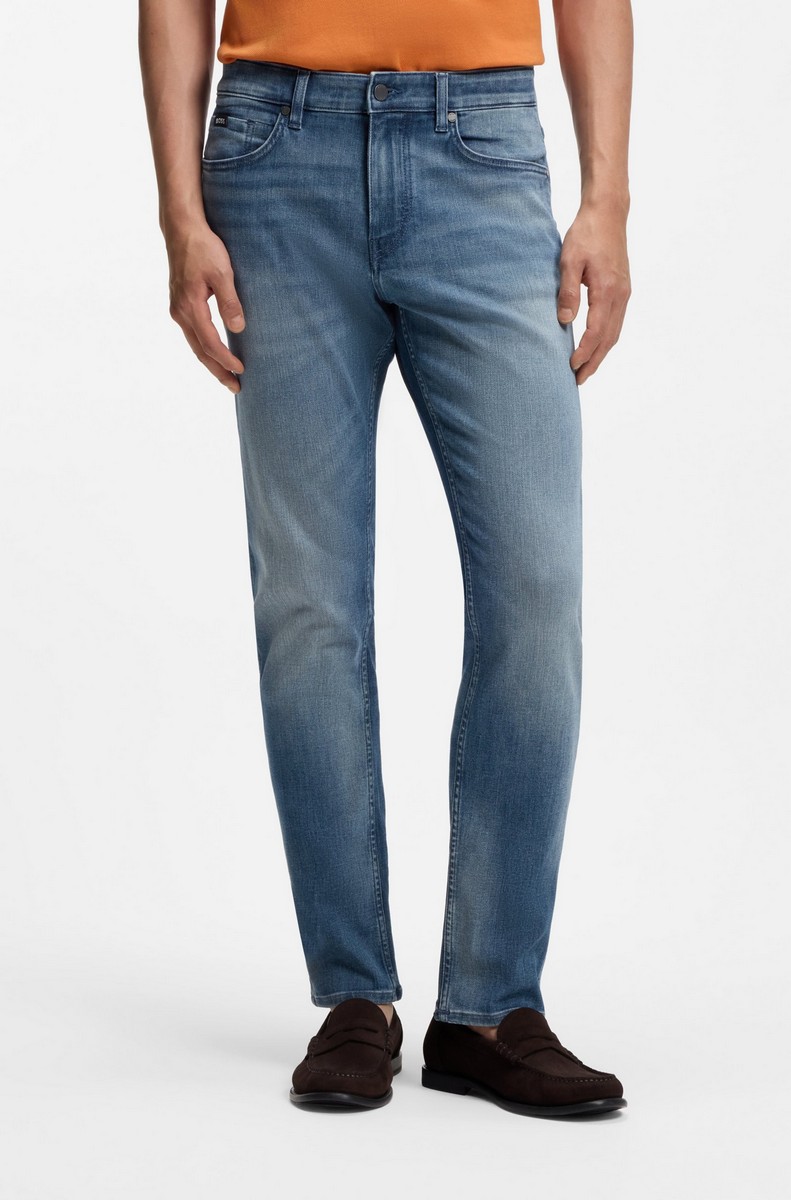 Boss Ανδρικό Τζιν Slim Fit Με Lightweight Denim Και Λογότυπο Στο Coin Pocket φωτογραφία