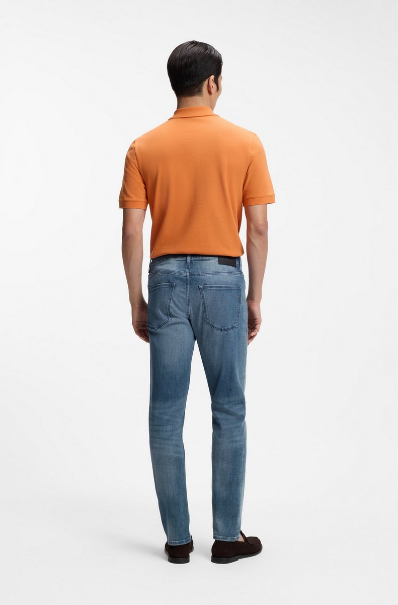 Boss Ανδρικό Τζιν Slim Fit Με Lightweight Denim Και Λογότυπο Στο Coin Pocket φωτογραφία