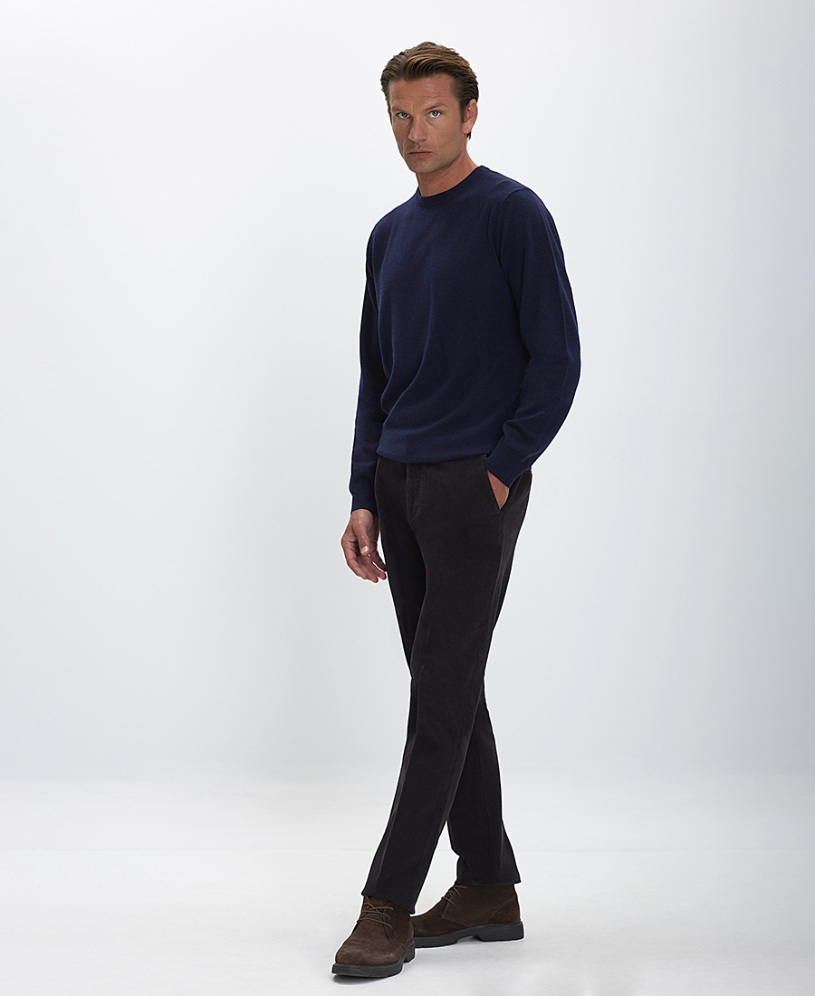 CC Collection Corneliani Ανδρικό Κοτλέ Παντελόνι Chinos Modern Fit φωτογραφία