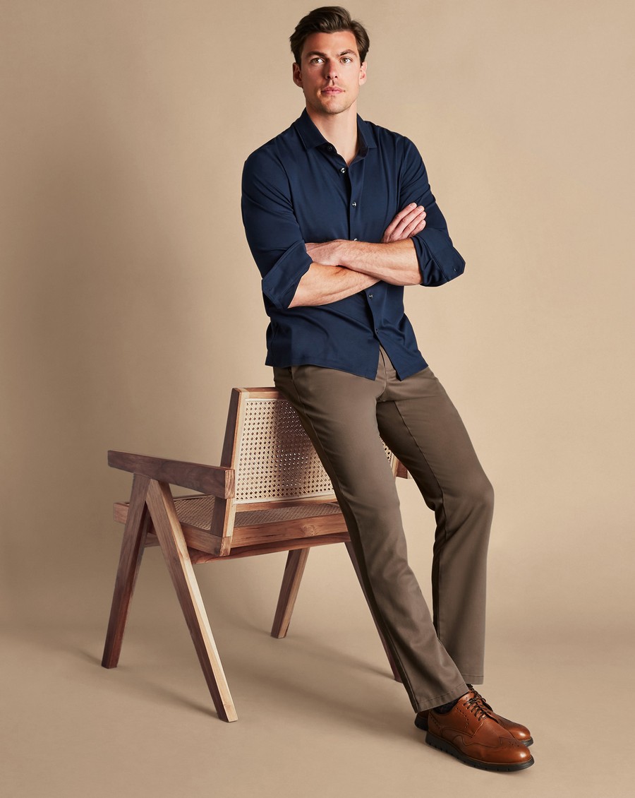 Charles Tyrwhitt Ανδρικό Παντελόνι Chinos Non Iron Slim Fit φωτογραφία
