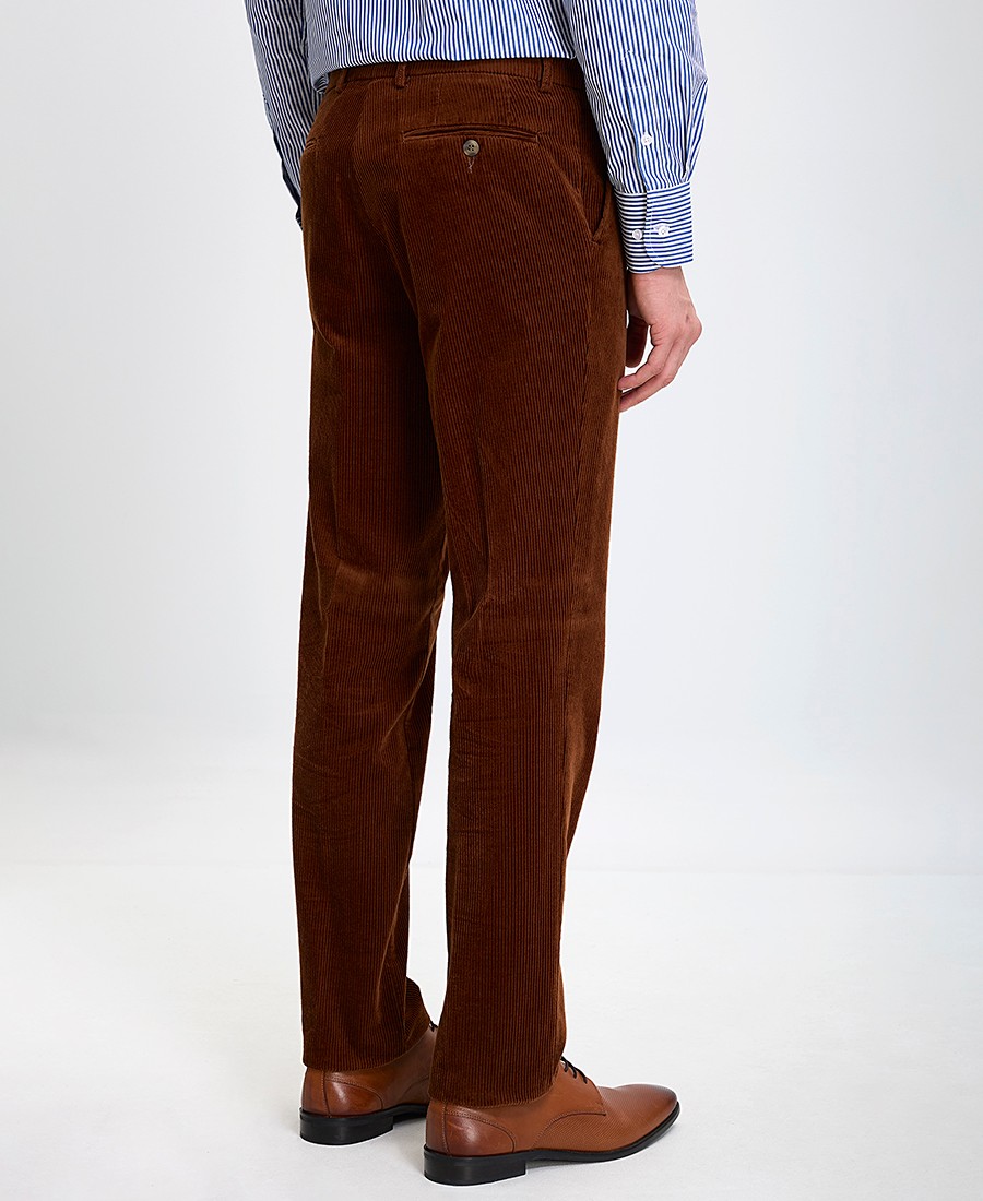 Kaiserhoff Ανδρικό Κοτλέ Παντελόνι Modern Fit σε Κεραμιδί φωτογραφία