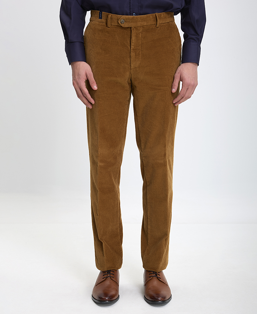 Kaiserhoff Kaiserhoff Ανδρικό Κοτλέ Παντελόνι Modern Fit σε Καμηλό