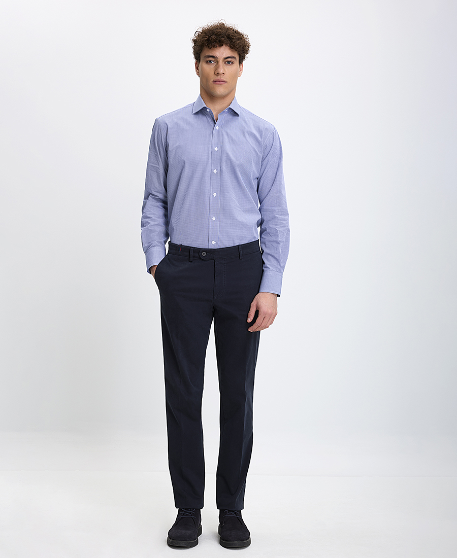 Vardas Ανδρικό Παντελόνι Chinos Slim Fit σε Μπλε φωτογραφία