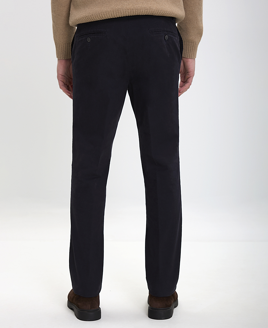 HD x Vardas Ανδρικό Παντελόνι Chinos Βαμβακερό Slim Fit σε Σκούρο Μπλε φωτογραφία