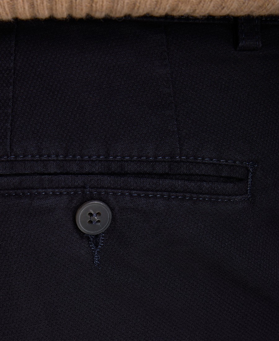 HD x Vardas Ανδρικό Παντελόνι Chinos Βαμβακερό Slim Fit σε Σκούρο Μπλε φωτογραφία