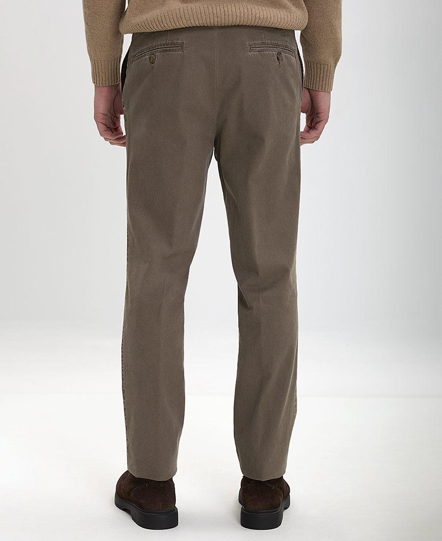 HD x Vardas Ανδρικό Παντελόνι Chinos Βαμβακερό Slim Fit σε Μπεζ φωτογραφία