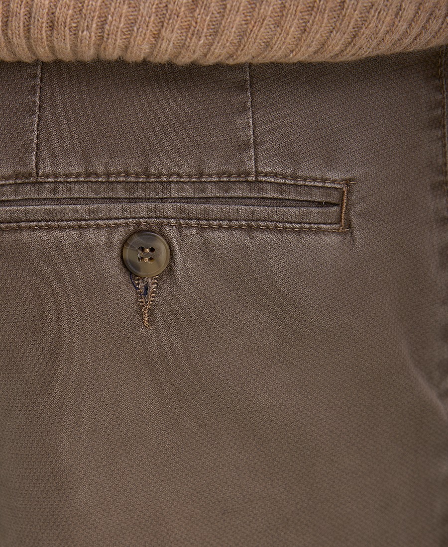 HD x Vardas Ανδρικό Παντελόνι Chinos Βαμβακερό Slim Fit σε Μπεζ φωτογραφία