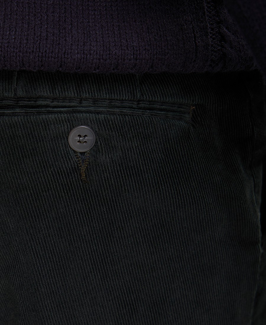 HD x Vardas Ανδρικό Κοτλέ Παντελόνι Slim Fit σε Λαδί φωτογραφία