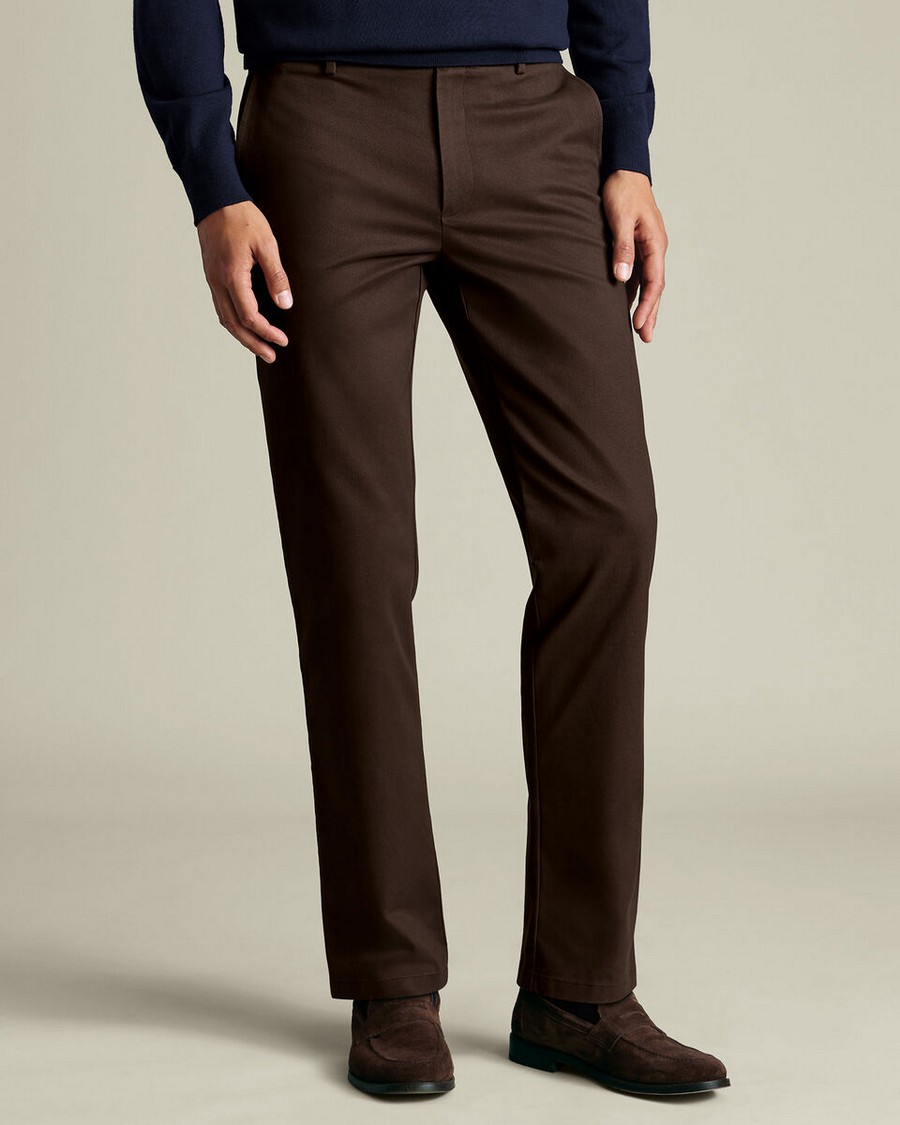 Charles Tyrwhitt Ανδρικό Chinos Παντελόνι Cotton Stretch Non-Iron Slim Fit