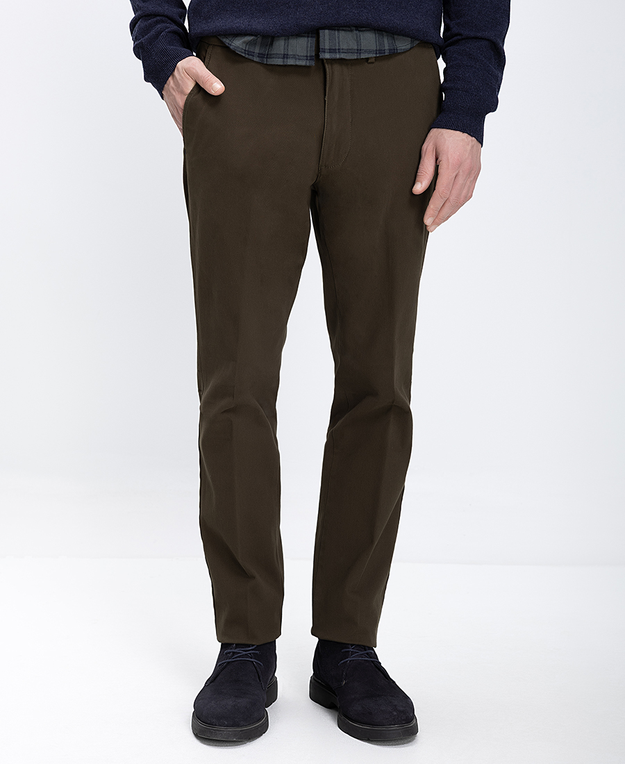 Royal Cup Ανδρικό Παντελόνι Chino Βαμβακερό Με Ελαστικότητα Regular Fit