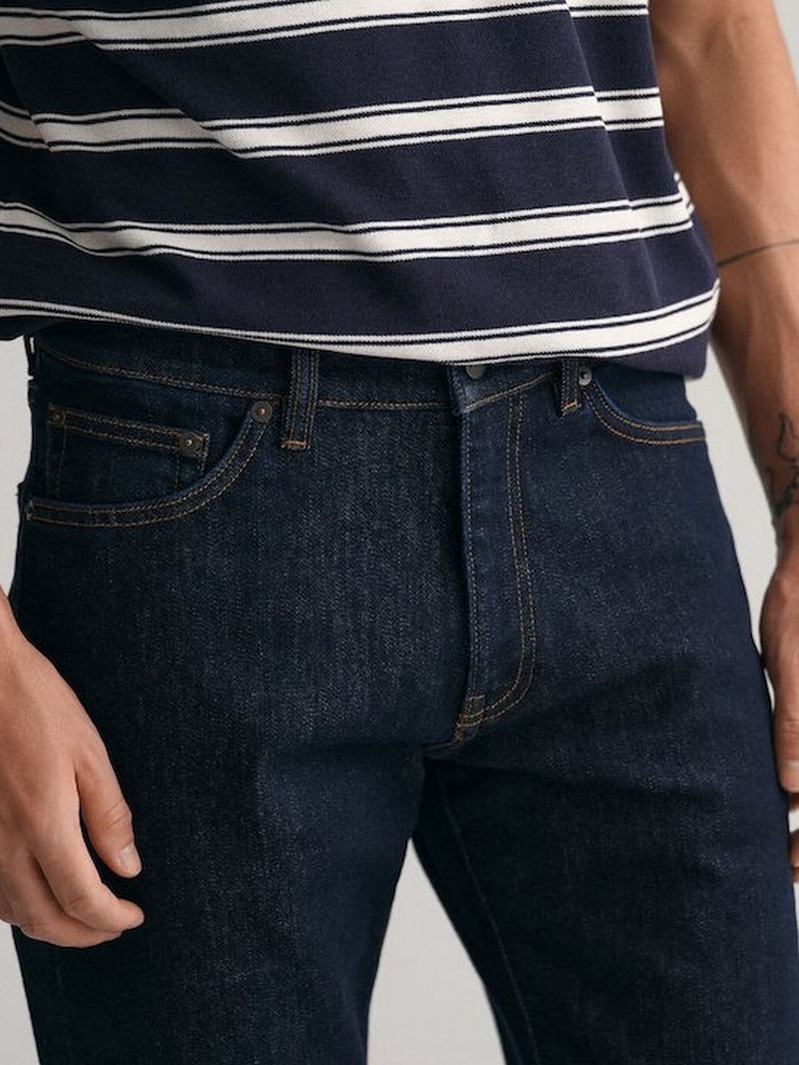 Gant Ανδρικό Jean Παντελόνι Mid Rise Slim Fit σε Μπλε φωτογραφία