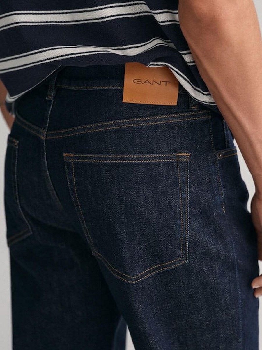 Gant Ανδρικό Jean Παντελόνι Mid Rise Slim Fit σε Μπλε φωτογραφία