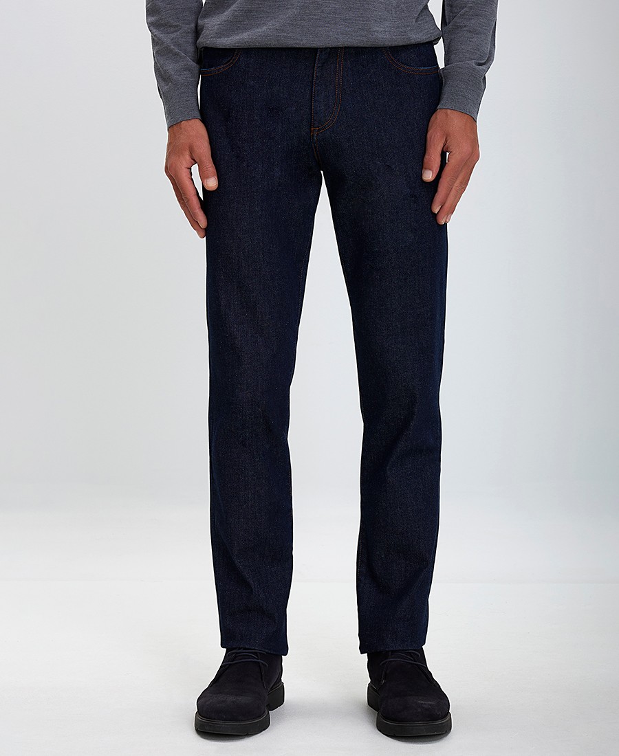 CC Collection Corneliani CC Collection Corneliani Ανδρικό Denim Παντελόνι Slim Fit σε Μπλε