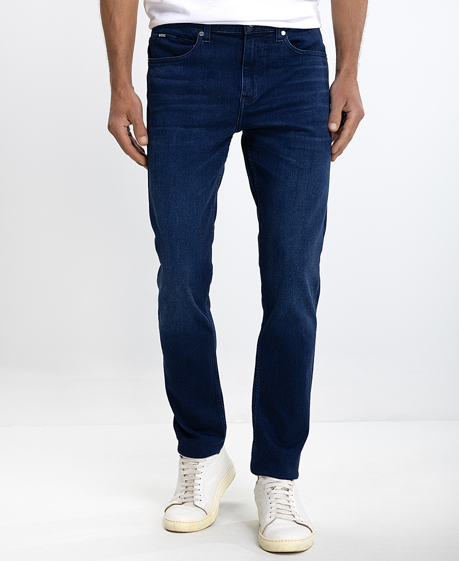 Boss Boss Ανδρικό Τζιν Straight Fit Από Βαμβάκι Με Ελαστικότητα