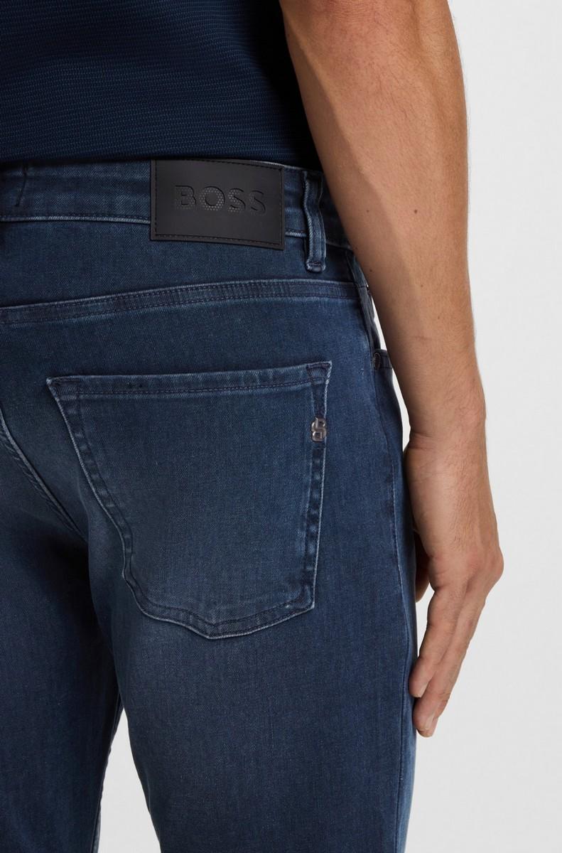 Boss Ανδρικό Τζιν Straight Fit Από Ελαστικό Denim φωτογραφία