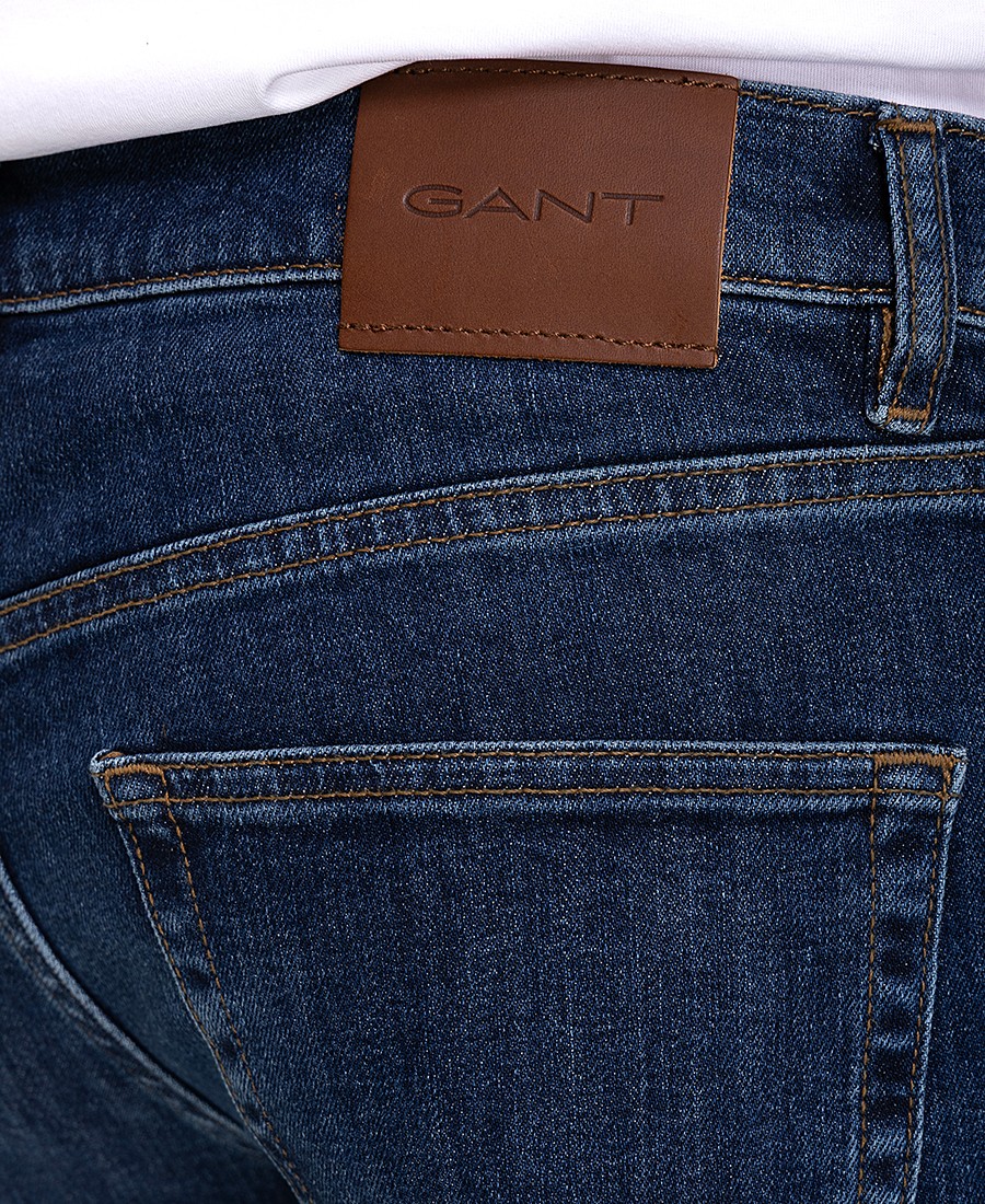 Gant Ανδρικό Jean Παντελόνι Slim Fit Μπλε φωτογραφία