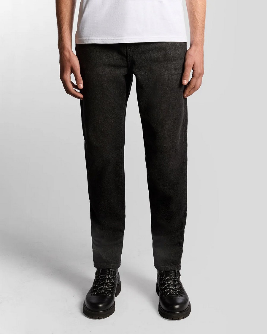 Lyle & Scott Ανδρικό Τζιν Παντελόνι Slim Fit Denim Μαύρο