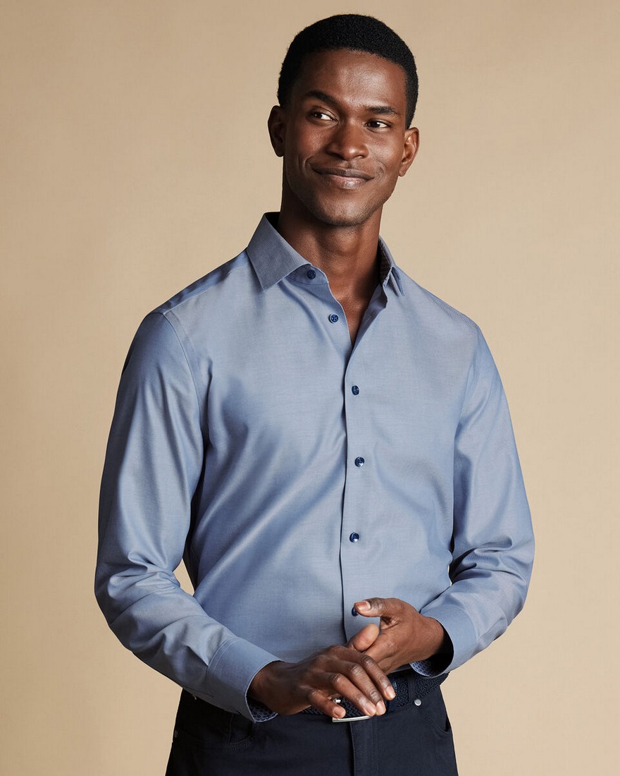 Charles Tyrwhitt Charles Tyrwhitt Πουκάμισο Twill Non Iron σε Ραφ