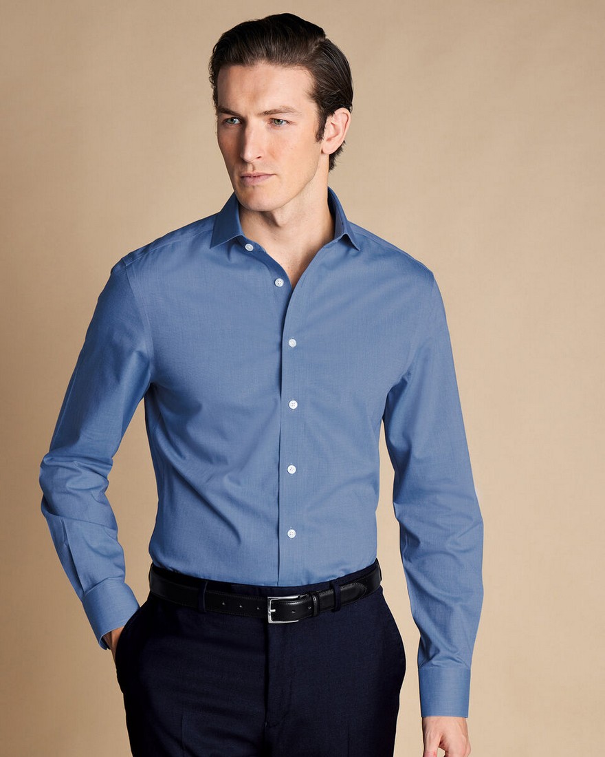 Charles Tyrwhitt Charles Tyrwhitt Πουκάμισο Poplin Non Iron σε Ραφ