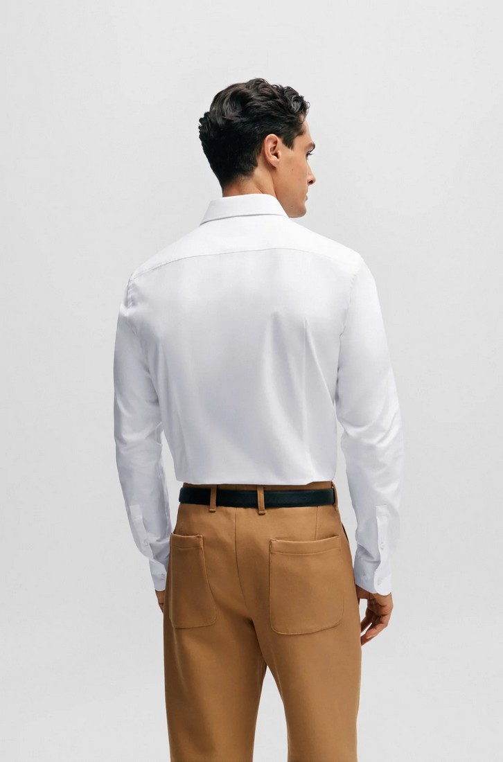 Boss Πουκάμισο Slim Fit σε Λευκό φωτογραφία
