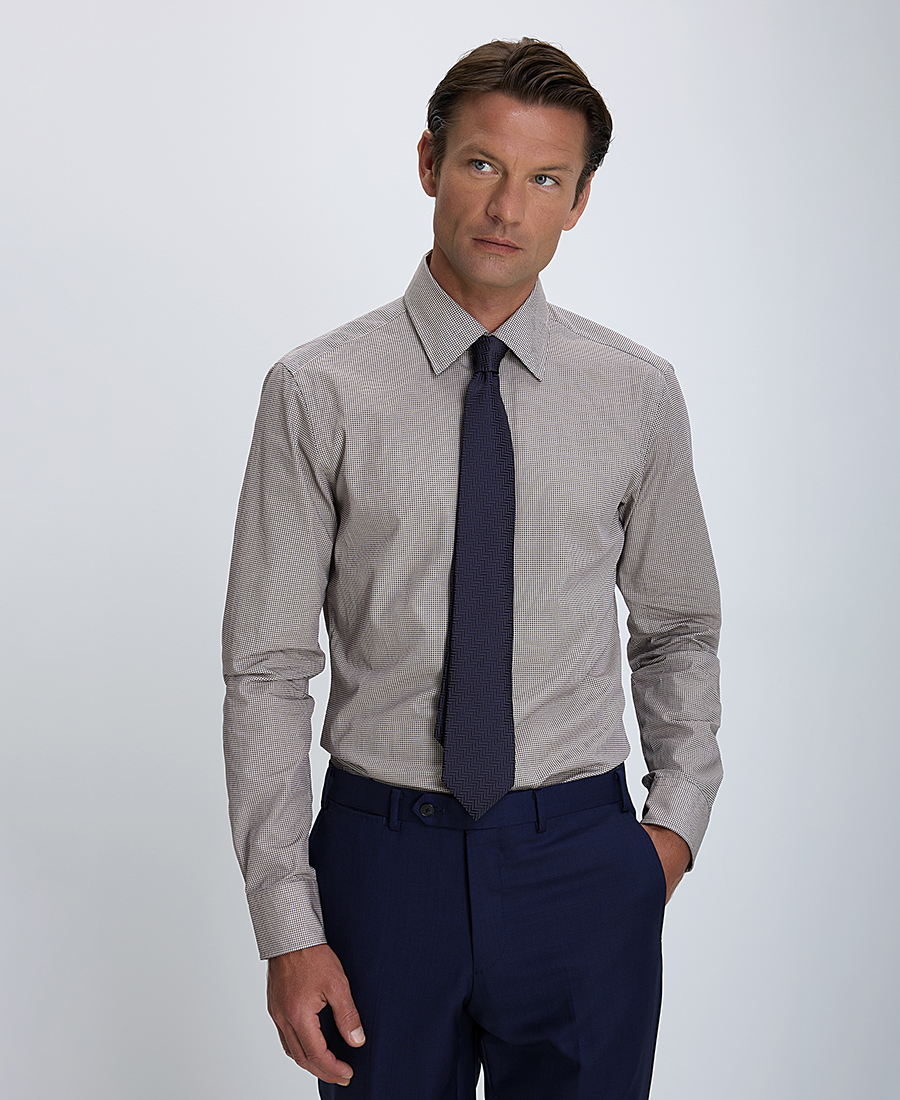 Boss Ανδρικό Πουκάμισο Εμπριμέ Slim Fit 100% Βαμβάκι