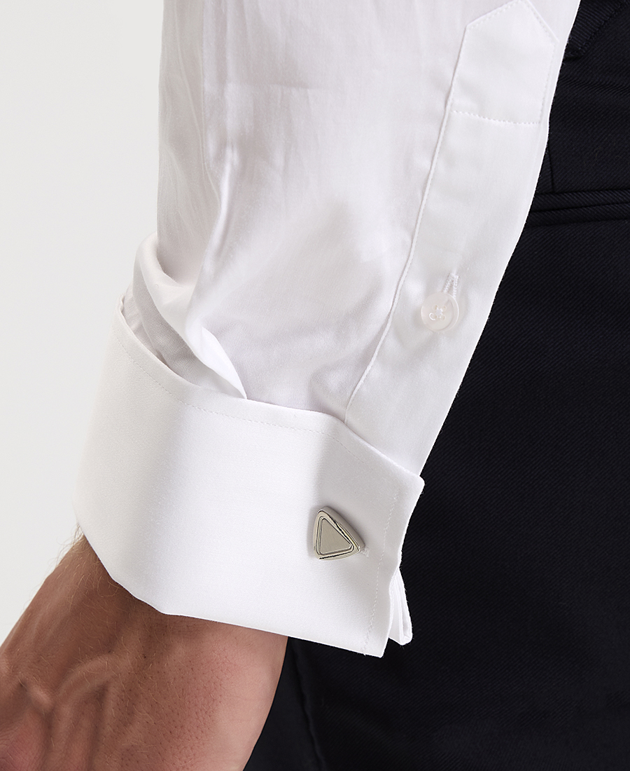 Kaiserhoff Ανδρικό Πουκάμισο Λευκό με Ρεξ Γιακά και Διπλή Μανσέτα φωτογραφία