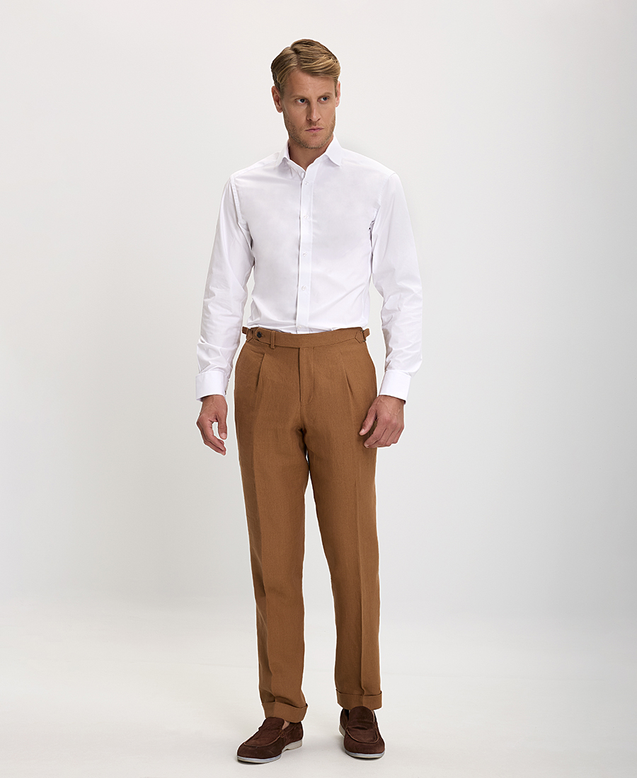 Λευκό πουκάμισο slim fit φωτογραφία