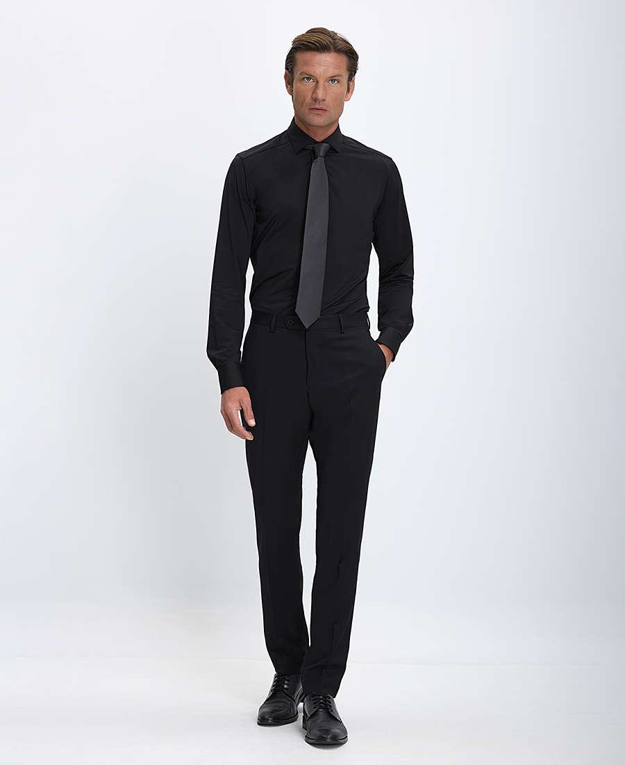 Xacus Ανδρικό Πουκάμισο Active Non Iron με Semi Rex Γιακά Slim Fit φωτογραφία
