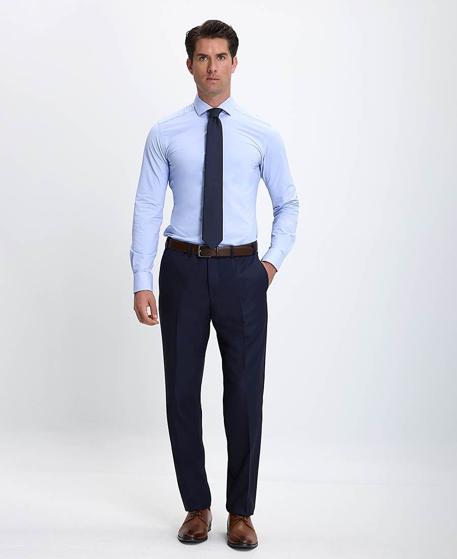Xacus Ανδρικό Πουκάμισο Active Non Iron με Semi Rex Γιακά Slim Fit φωτογραφία