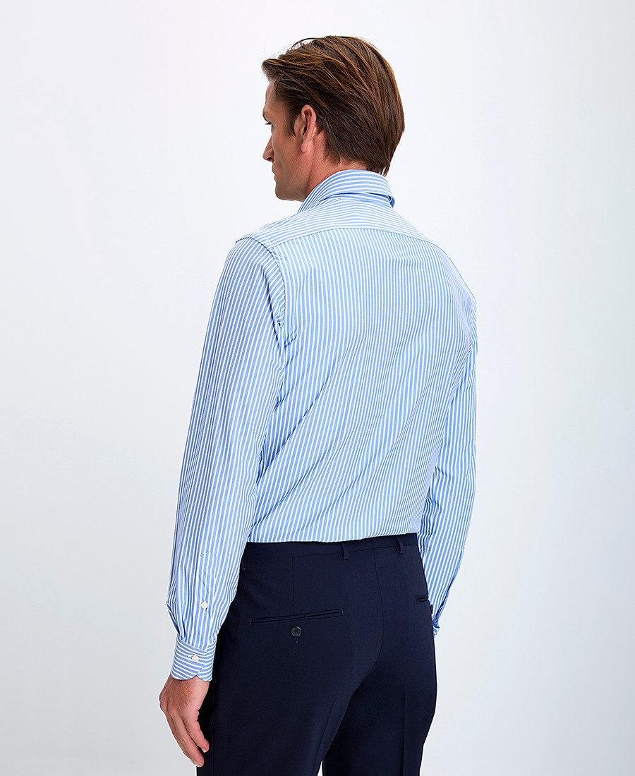 Xacus Ανδρικό Πουκάμισο Active Non Iron Ριγέ με Semi Rex Γιακά Tailored Fit φωτογραφία