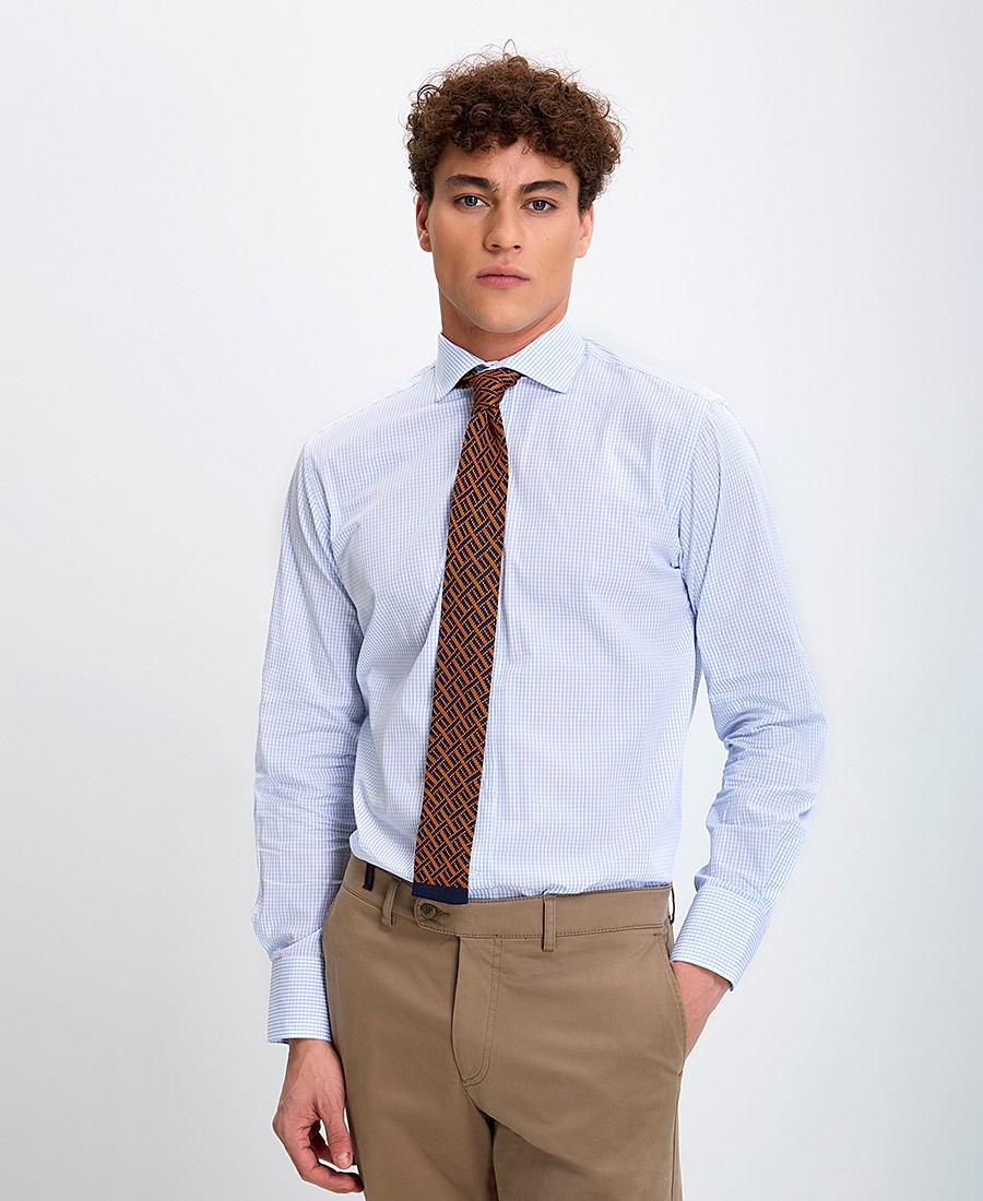 Kaiserhoff Kaiser Hoff Ανδρικό Πουκάμισο Regular Fit Βαμβακερό Καρό