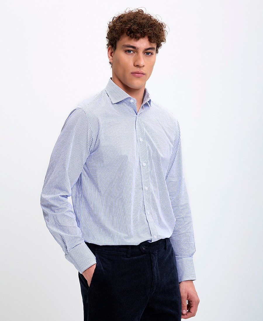 Kaiserhoff Kaiser Hoff Ανδρικό Πουκάμισο Regular Fit Βαμβακερό Καρό